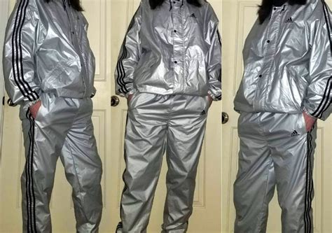 Adidas silver tracksuit